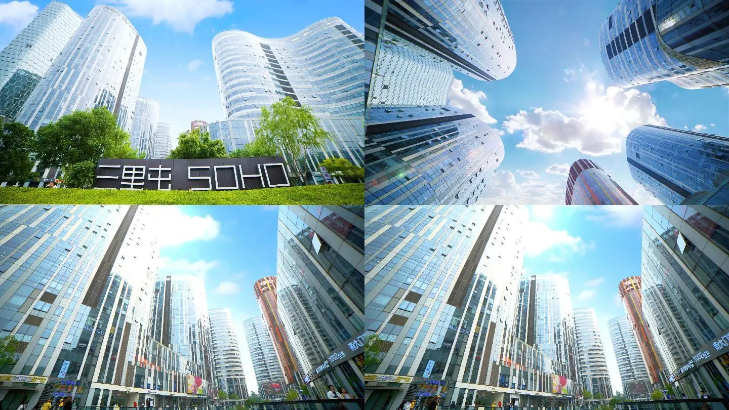 高楼拔地，多塔风云