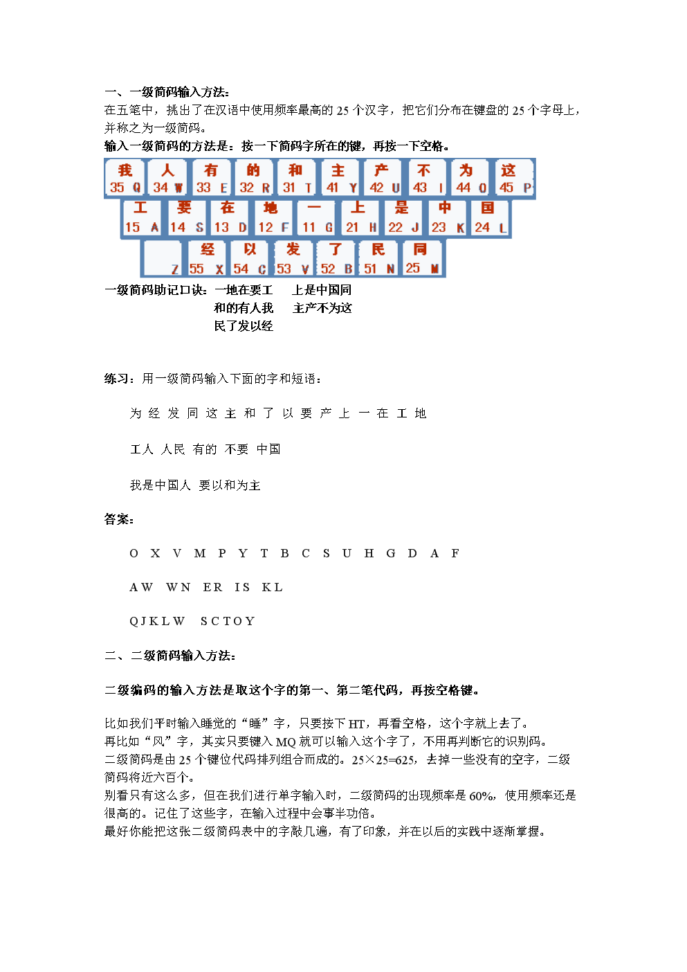 零五笔怎么打_五笔打字键盘_五笔打字口诀和字根表